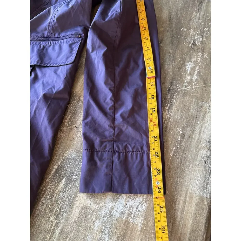 Cole Haan Signature Rain Jacket Womens Petite L Maroon Packable Lightweight EC - Picture 7 of 8